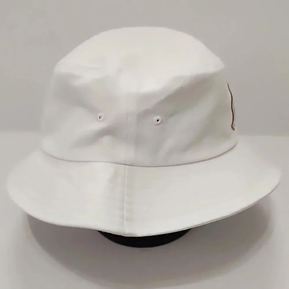 Quake City Caps Natural Light Beer Bucket Hat White Cotton